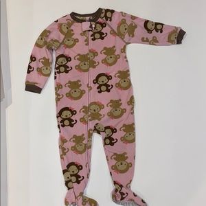 Carters footed fleece zip up size 18 months
